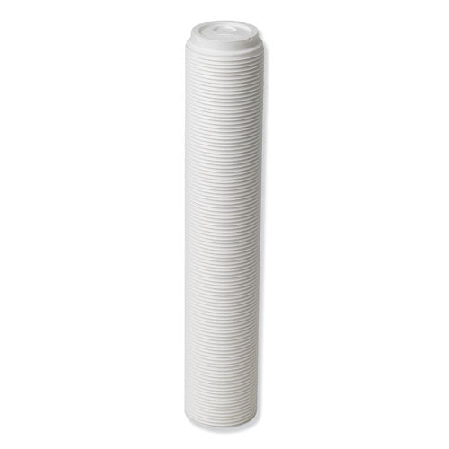 Dixie Dome Hot Drink Lids, Fits 8 oz Cups, White, 100-Sleeve, 10 Sleeves-Carton D9538