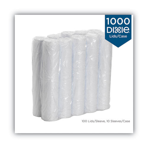 Dixie Dome Drink-Thru Lids, Fits 10 oz to 16 oz Paper Hot Cups, White, 1,000-Carton D9542