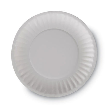 Dixie Clay Coated Paper Plates, 6" dia, White, 100-Pack, 12 Packs-Carton DBP06W