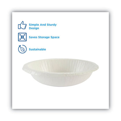 Dixie Paper Dinnerware, Plates, White, 8.5" dia, 125-Pack, 4-Carton DBP09W