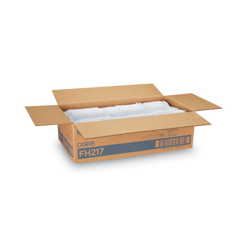 Dixie Plastic Cutlery, Heavyweight Forks, White, 1,000-Carton FH217