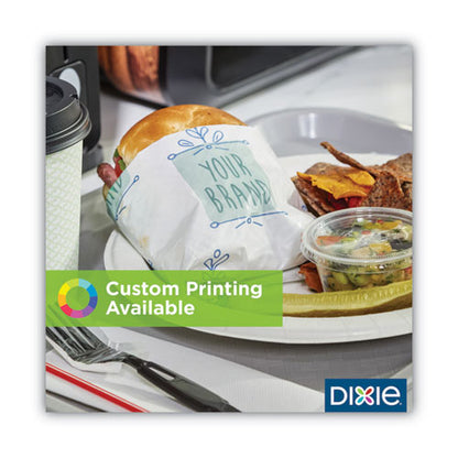 Dixie All-Purpose Food Wrap, Dry Wax Paper, 12 x 12, White, 1,000-Carton GRC1212