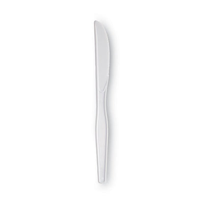 Dixie Plastic Cutlery, Heavyweight Knives, White, 100-Box KH207