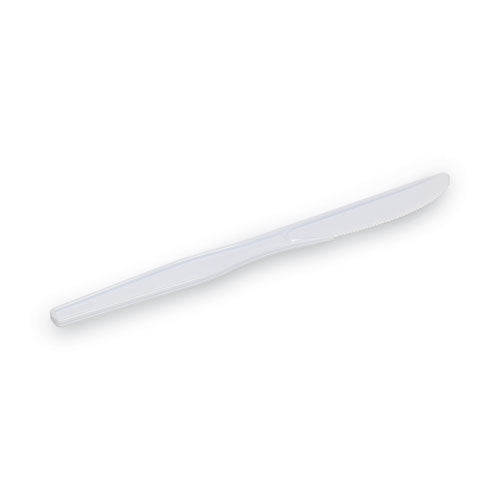 Dixie Plastic Cutlery, Heavy Mediumweight Knife, 1,000-Carton KM207