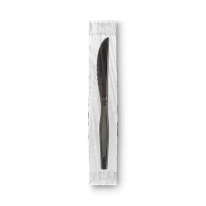 Dixie Grabâ€™N Go Wrapped Cutlery, Knives, Black, 90-Box KM5W540