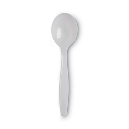 Dixie Plastic Cutlery, Heavyweight Soup Spoons, White, 1,000-Carton SH207