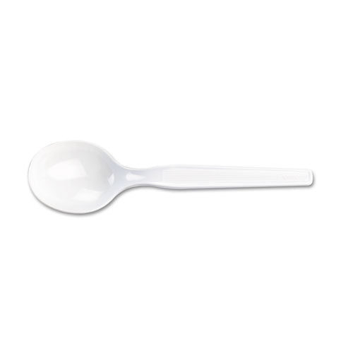 Dixie Plastic Cutlery, Heavy Mediumweight Soup Spoon, 1,000-Carton SM207