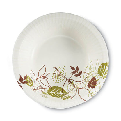 Dixie Pathways Heavyweight Paper Bowls, 20 oz, White-Green-Burgundy, 125-Pack SX20PATH