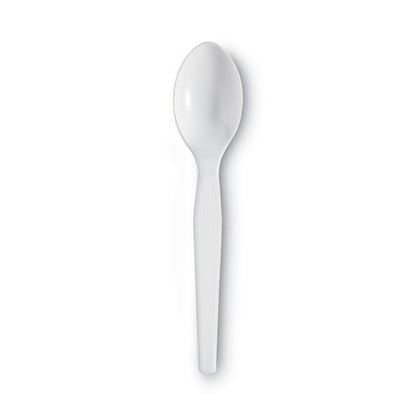 Dixie Plastic Cutlery, Heavyweight Teaspoons, White, 1,000-Carton TH207