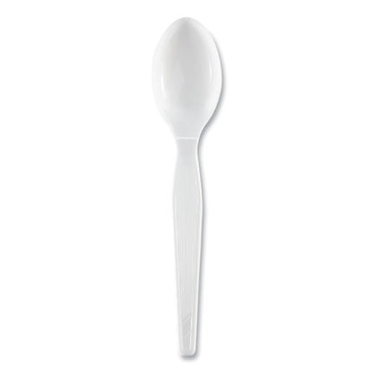 Dixie Plastic Cutlery, Heavyweight Teaspoons, White, 1,000-Carton TH217