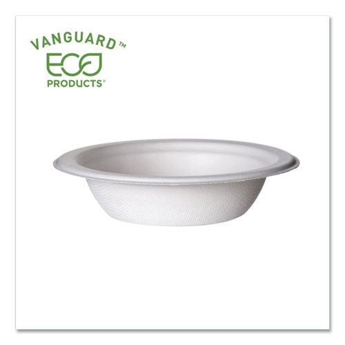 Eco-Products Vanguard Renewable and Compostable Sugarcane Bowls, 12 oz, White, 1,000-Carton EP-BL12NFA