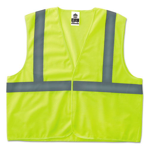 Ergodyne GloWear 8205HL Type R Class 2 Super Econo Mesh Safety Vest, Lime, 2X--3X-Large 20977
