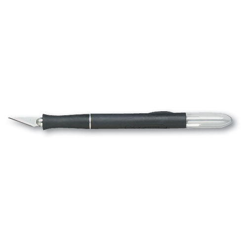 X-Acto X2000 No-Roll Rubber Barrel Knife with #11 Replaceable Blade and Safety Cap X3724