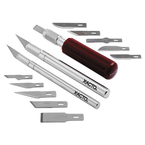 X-Acto Knife Set, 3 Knives, 10 Blades, Carrying Case X5285