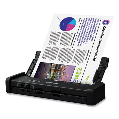 Epson DS-320 Portable Duplex Document Scanner, 1200 dpi Optical Resolution, 20-Sheet Duplex Auto Document Feeder B11B243201