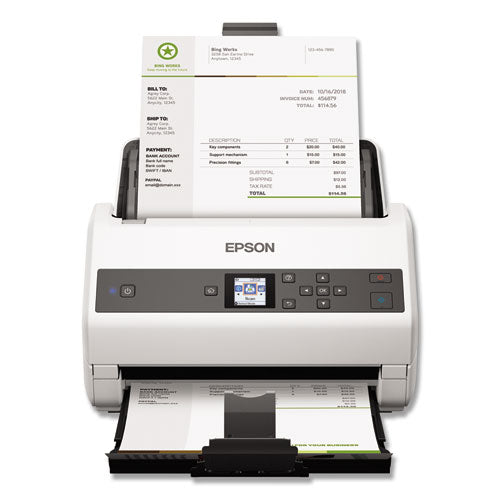 Epson DS-870 Color Workgroup Document Scanner, 600 dpi Optical Resolution, 100-Sheet Duplex Auto Document Feeder B11B250201