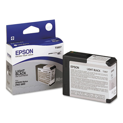 Epson T580700 UltraChrome K3 Ink, Light Black T580700
