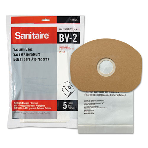 Sanitaire Disposable Dust Bags for Sanitaire Commercial Backpack Vacuum, 5-PK, 10-PK-CT 62370A-10