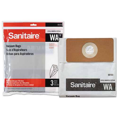 Sanitaire WA Premium Allergen Vacuum Bags for SC5745-SC5815-SC5845-SC5713, 3-PK, 10PK-CT EUR6810310