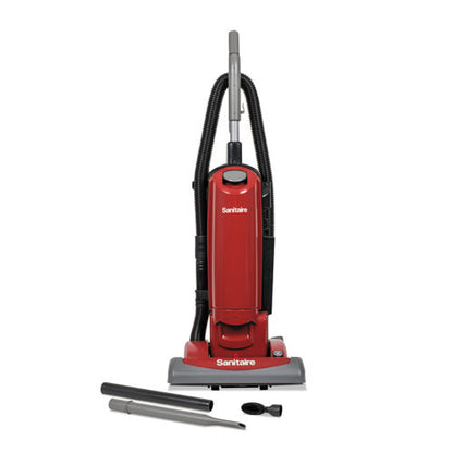 Sanitaire FORCE QuietClean Upright Vacuum SC5815D, 15" Cleaning Path, Red SC5815E