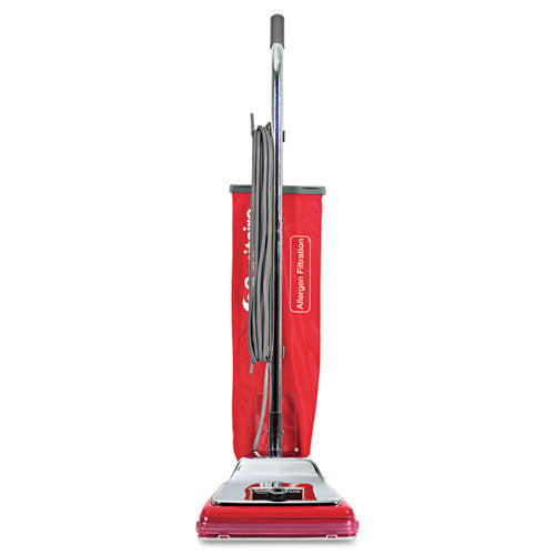 Sanitaire TRADITION Upright Vacuum SC888K, 12" Cleaning Path, Chrome-Red SC888N