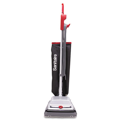 Sanitaire TRADITION QuietClean Upright Vacuum SC889A, 12" Cleaning Path, Gray-Red-Black SC889B