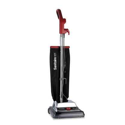 Sanitaire TRADITION QuietClean Upright Vacuum SC889A, 12" Cleaning Path, Gray-Red-Black SC889B