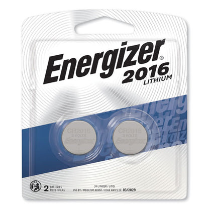 Energizer 2016 Lithium Coin Battery 3V (2 Count) 2016BP2