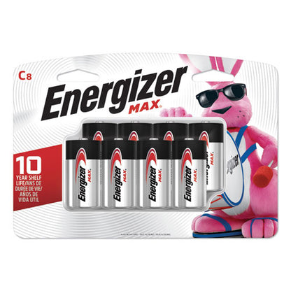 Energizer C Max Alkaline Batteries 1.5V (8 Count) E93FP8