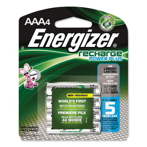 Energizer AAA NiMH Rechargeable Batteries 1.2V (4 Count) NH12BP4
