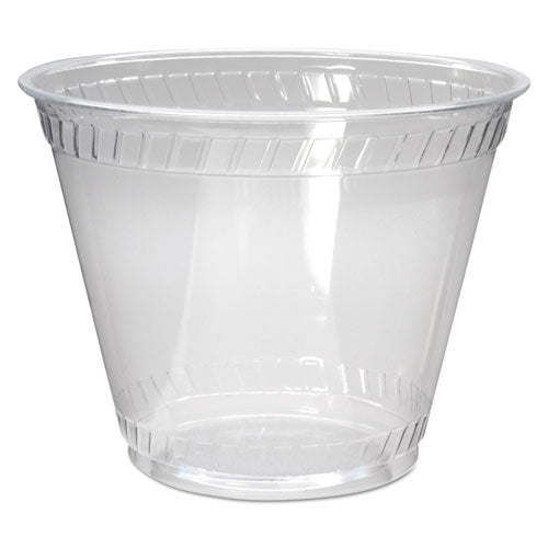 Fabri-Kal Greenware Cold Drink Cups, 9 oz, Clear, Old Fashioned, 50-Sleeve, 20 Sleeves-Carton 9509100