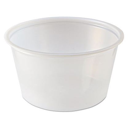 Fabri-Kal Portion Cups, 2 oz, Clear, 250 Sleeves, 10 Sleeves-Carton 9505195