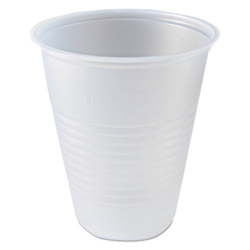 Fabri-Kal RK Ribbed Cold Drink Cups, 7 oz, Clear, 100 Bag, 25 Bags-Carton 9508022