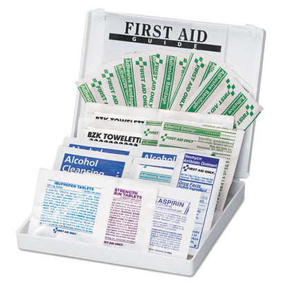 First Aid Only All-Purpose First Aid Kit, 34 Pieces, 3.74 x 4.75, 34 Pieces, Plastic Case FAO-112
