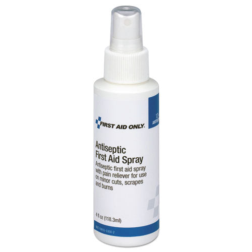 First Aid Only Refill for SmartCompliance General Business Cabinet, Antiseptic Spray, 4 oz 13-080