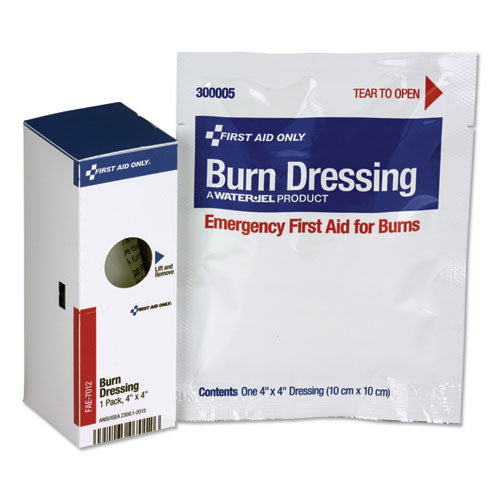 First Aid Only SmartCompliance Refill Burn Dressing, 4 x 4, White 16-004