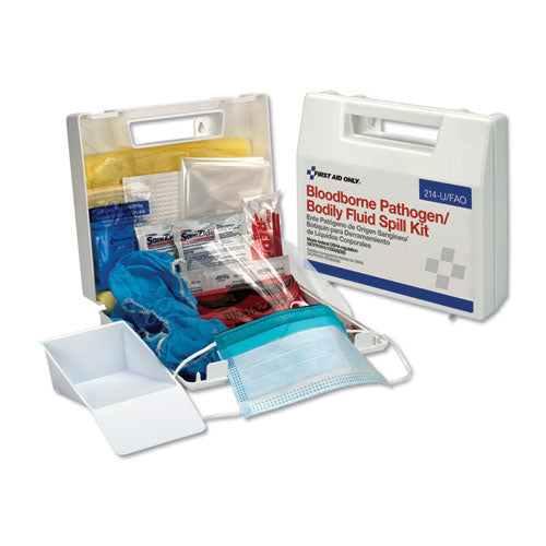 First Aid Only BBP Spill Cleanup Kit, 2.5" x 9" x 8" 214UFAO