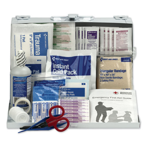 First Aid Only First Aid Kit for 25 People, 104 Pieces, OSHA Compliant, Metal Case 224-U-FAO