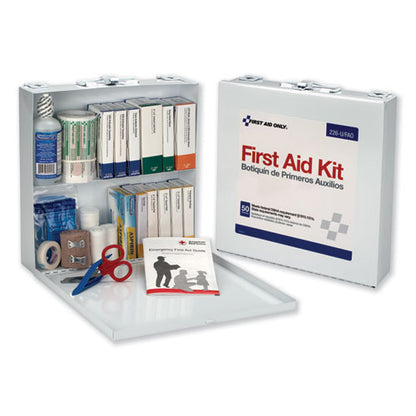 First Aid Only First Aid Station for 50 People, 196 Pieces, OSHA Compliant, Metal Case 226-U-FAO