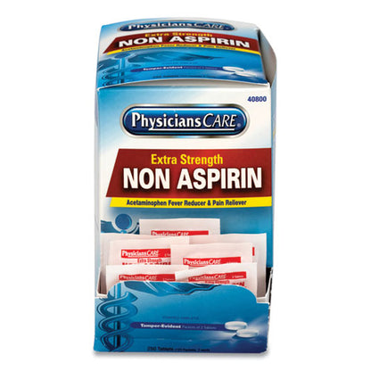 PhysiciansCare Pain Relievers-Medicines, XStrength Non-Aspirin Acetaminophen,2-Packet,125 Pk-Bx 40800-001