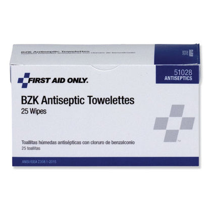 PhysiciansCare by First Aid Only First Aid Antiseptic Towelettes, 25-Box 51028