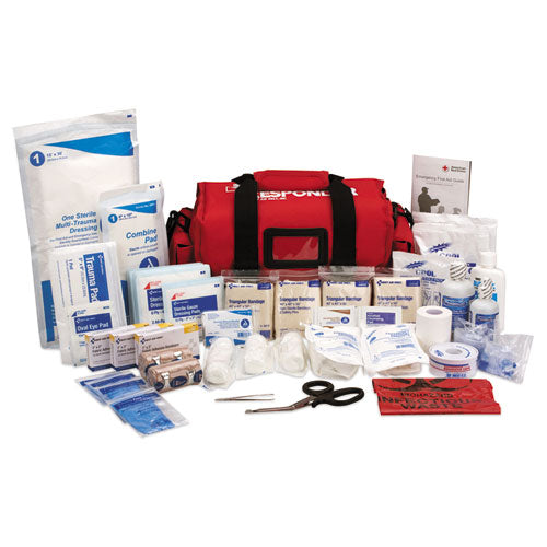 First Aid Only First Responder Kit, 16 x 8 x 7.5, 158 Pieces, Nylon Fabric Case 520-FR