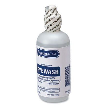PhysiciansCare by First Aid Only First Aid Refill Components Disposable Eye Wash, 4 oz Bottle 7-006