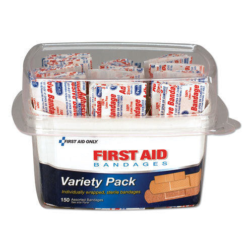 PhysiciansCare by First Aid Only First Aid Bandages, Assorted, 150 Pieces-Kit 90095