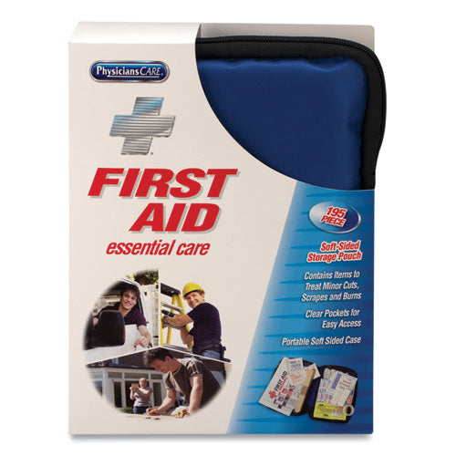 PhysiciansCare by First Aid Only Soft-Sided First Aid Kit for up to 25 People, 195 Pieces, Soft Fabric Case 90167