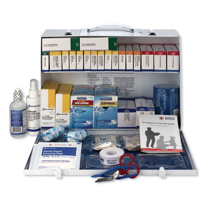 First Aid Only ANSI 2015 Class B+ Type I and II Industrial First Aid Kit for 75 People, 446 Pieces, Metal Case 90573
