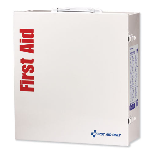 First Aid Only ANSI 2015 Class A+ Type I and II Industrial First Aid Kit 100 People, 676 Pieces, Metal Case 90575