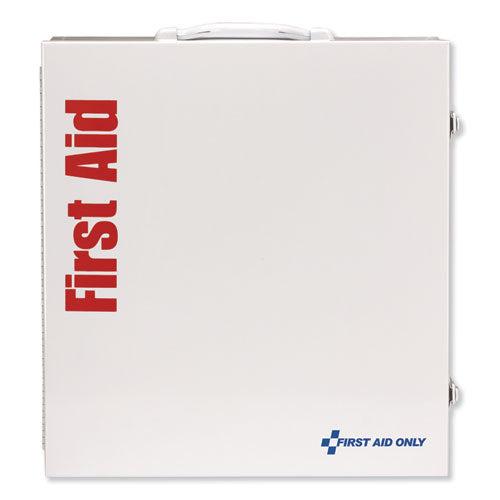 First Aid Only ANSI 2015 Class A+ Type I and II Industrial First Aid Kit 100 People, 676 Pieces, Metal Case 90575