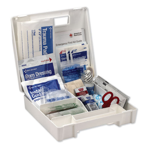 First Aid Only ANSI 2015 Compliant Class A Type I and II First Aid Kit for 25 People, 89 Pieces, Plastic Case 90588