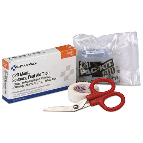 First Aid Only 24 Unit ANSI Class A+ Refill, CPR Breather, Scissors, Tape 90638